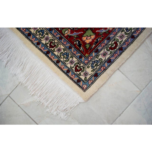 1970s Collectible Vintage Turkish Hereke Rug Hand Knotted Area Oversize Rug Large Living Room Rug - 10′8″ × 15′5″ For Sale - Image 13 of 18