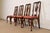 Queen Anne Henredon Queen Anne Solid Mahogany Side Chairs or Dining Chairs, Set of Four For Sale - Image 3 of 12