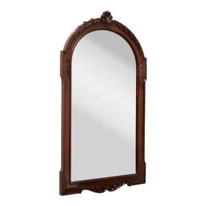 Henkel Harris H-30 29 Carved Mahogany Traditional Large Beveled Wall Mirror - A