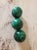 Brutalist Malachite Carved & Polished Spherical Stones - Set of 3 For Sale - Image 3 of 9