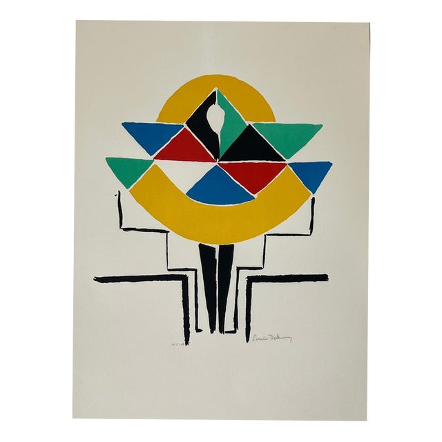 Sonia Delaunay, Carnival, Lithograph For Sale