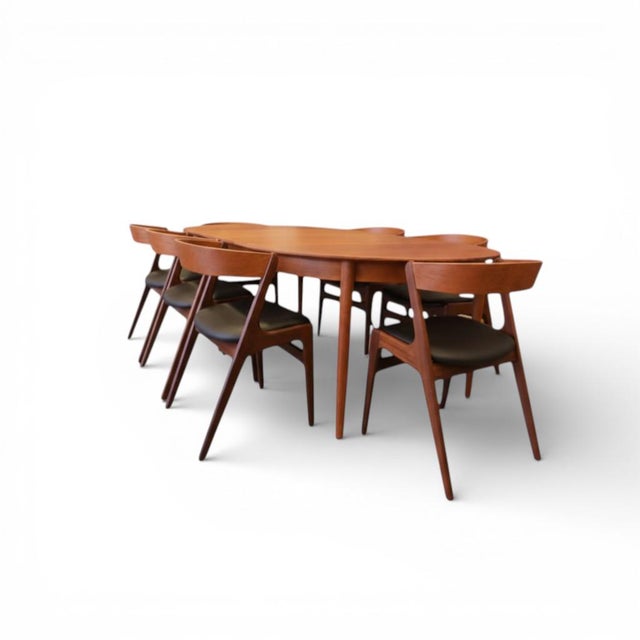 Danish Fire Chair in Teak and Black Leather by Kai Kristiansen, 1960s For Sale - Image 10 of 12