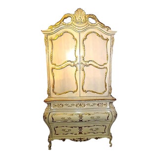 Vintage Kimball French Provincial Armoire Wardrobe For Sale