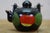 Mid 20th Century Japanese Redware Kitchen Wall Pocket Spice Rack Tea Coffee Shakers Set 8" For Sale - Image 15 of 18