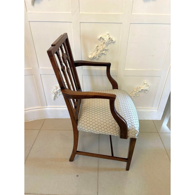 Late 19th Century Antique Victorian English Mahogany Dining Chairs, 1880, Set of 8 For Sale - Image 5 of 15