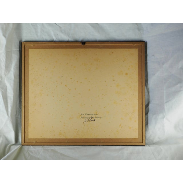 Early 20th Century German Willy Scholtz View of the Burgsplatz in Brunswick Print, Framed For Sale - Image 10 of 12