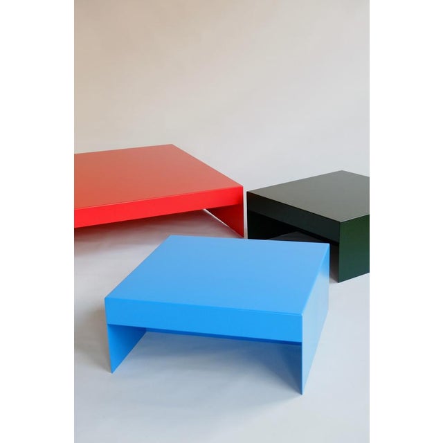 Red Single Form Coffee Table from &New For Sale - Image 4 of 6