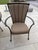 O.W. Lee Monterra Wrought Iron & Stone Top Patio Dining Set, 9 Pieces, Attributed For Sale - Image 4 of 7
