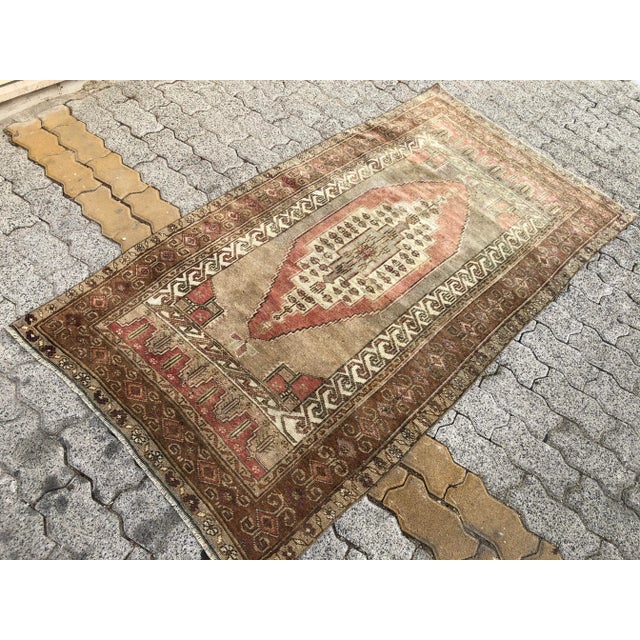1960s Vintage Anatolian Handknotted Rug For Sale - Image 5 of 11