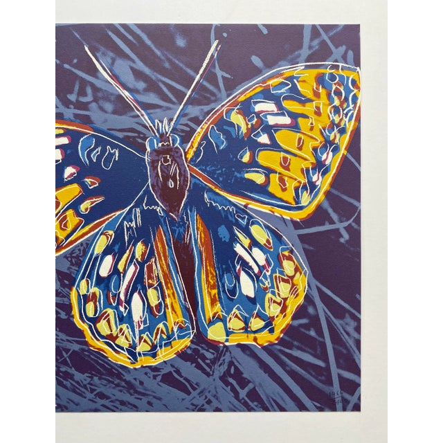 1980s Andy Warhol Vintage 1986 Limited Edition Endangered Species Large Fine Art Lithograph Print " San Francisco Silverspot Butterfly " 1983 For Sale - Image 5 of 12