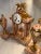 This listing is for a nice antique French mantel clock garniture. This is a 3 piece set with clock and matching urn form...