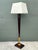 Vintage Deco Zebra Wood and Brass Floor Lamp For Sale - Image 9 of 12