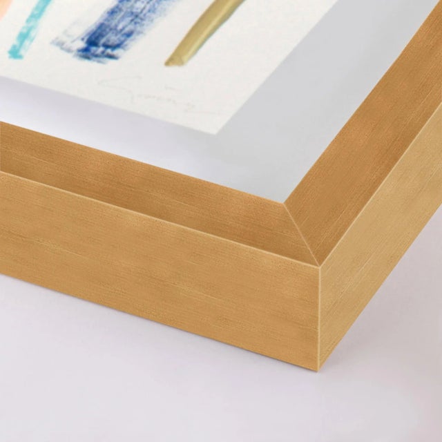 DESCRIPTION: Color Instinct No. 1 by Lesley Grainger in Gold Frame, Small Art Print SPECIFICATIONS: Type: Framed Paper....