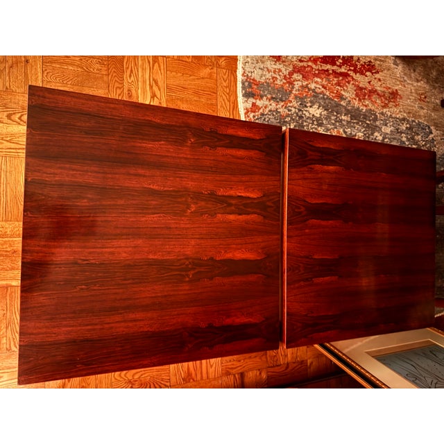Pair of book matched rosewood end tables, placed side by side they make a wonderful coffee table..