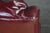 1975 Lane Furniture Burgundy Red Oxblood Leather Nailhead Reclining Armchair For Sale - Image 17 of 18
