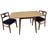 Mid-Century Modern Mid Century Modern Walnut Drop Leaf Table and 6 Chairs Newly Reupholstered For Sale - Image 3 of 8