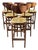 Set of 6 Vintage Mid-Century Bentwood Walnut-Finish Bar Stools, C. 1960s–70s For Sale