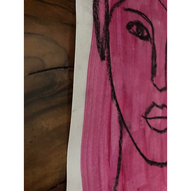 2020s Hera, Contemporary Original Oil Pastel and Acrylic Paint on Paper by Auker For Sale - Image 5 of 8