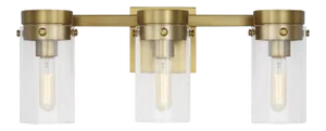 Chapman & Myers by Visual Comfort Studio Garrett 3 - Light Vanity, Brass