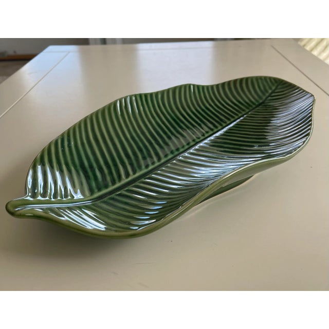 Early 21st Century Early 21st Century Large Palm Leaf Catchall Dish For Sale - Image 5 of 8