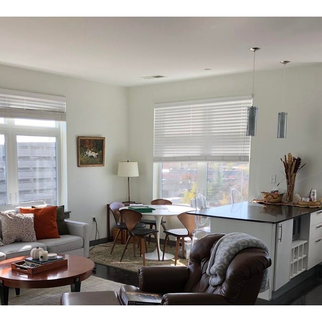 White Authentic Knoll Saarinen Tulip Dining Table, 48" White For Sale - Image 8 of 12