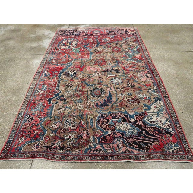 Early 20th Century Galerie Shabab Collection Early 20th Century Persian Bidjar Wagireh Sampler Rug For Sale - Image 5 of 10