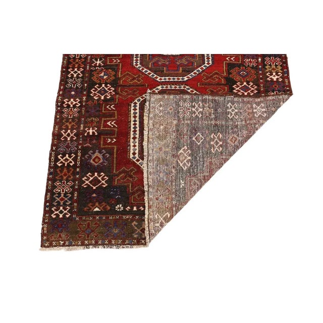 Mid 20th Century Mid 20th Century Vintage Caucasian Rug For Sale - Image 5 of 7
