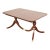 Baker Furniture Style Georgian Mahogany Double Pedestal Extension Dining Table, Newly Refinished For Sale
