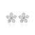 Not Yet Made - Made To Order 1.65ct Aquamarine Floral Art Deco Cluster Earrings for Her in 18k Gold- 2 Pieces For Sale - Image 5 of 10