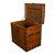 Wood Antique Oak Iron Large Silver Chest Downton Abbey Highclere Castle c.f. Hancock For Sale - Image 7 of 12