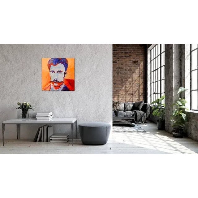 Contemporary Modern Portraiture, Original Oil Portrait Painting For Sale - Image 3 of 6