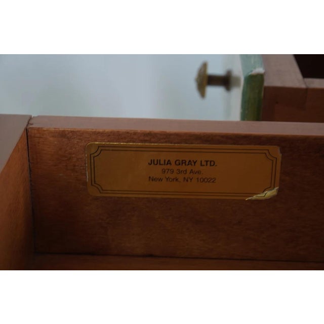 French Julia Gray Hand Painted Louis XV Desk For Sale - Image 3 of 9