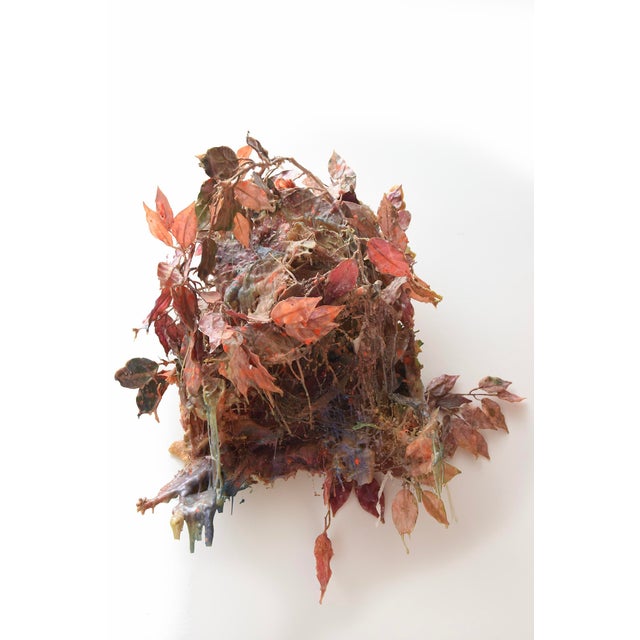 Modern Christina Rodriquez MIxed Media Paint and Resin Wall Sculpture 2006 For Sale - Image 3 of 12