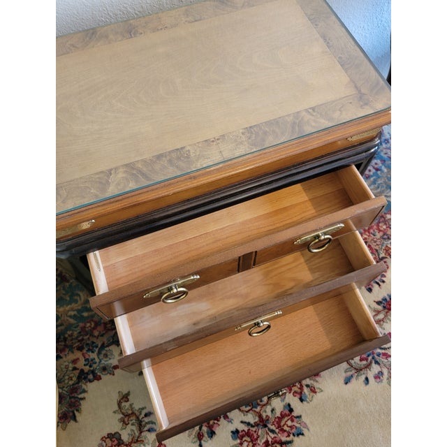 1990s Asian Modern Nightstand Commode Chest For Sale - Image 5 of 5