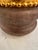 1980s Studio Art Glass Jars With Gold Leaf Tops -a Pair For Sale - Image 5 of 6