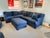 Blue Highland House Sectional With Storage Ottoman For Sale - Image 8 of 8