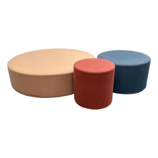 Blu Dot Bumper Ottomans, Set of Three For Sale