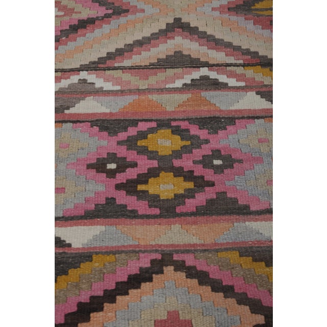 1960s Vintage Turkish Stair Kilim Runner Rug 2'5'' X 20'4'' For Sale - Image 5 of 13