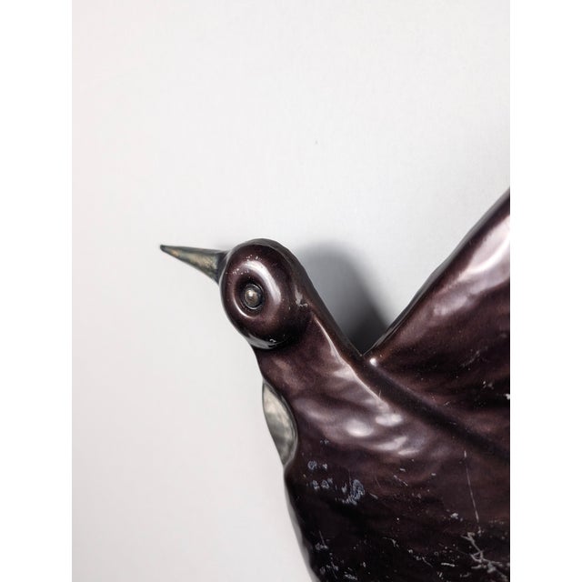 Metal Swallow Wall Sculptures, 1970s, Set of 2 For Sale - Image 12 of 14