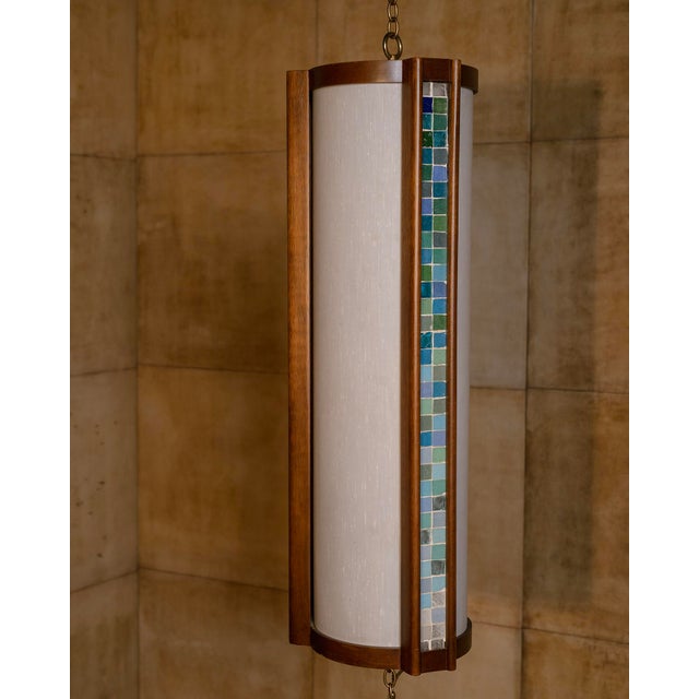 Mid-Century Modern 1960s John Keal Chain Pole Lamp For Sale - Image 3 of 11