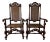 Pair Carved Oak Throne Chair Antique Hall Chairs For Sale