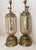 Pair of Large Antique Moser Bronze Mounted Cut to Clear Gilt Glass Table Lamps For Sale - Image 9 of 15