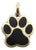 Vintage 14k Gold Dog Paw Charm For Sale