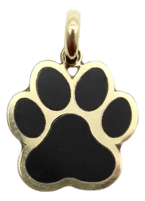 Vintage 14k Gold Dog Paw Charm