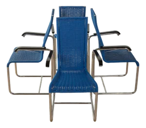 D25 Cantilever Chairs by Marcel Breuer for Tecta, Set of 4