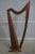Traditional Studio Crafted Walnut Celtic Lever Harp For Sale - Image 3 of 17