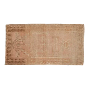 Vintage Distressed Oushak Rug - 2'10" X 5'5"