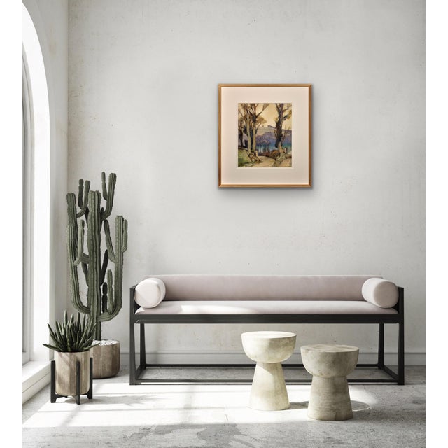 Stanley Horace Gardiner, The Road to Cliff, Near Fowey, Cornwall, 1926, Watercolor, Framed For Sale - Image 12 of 18