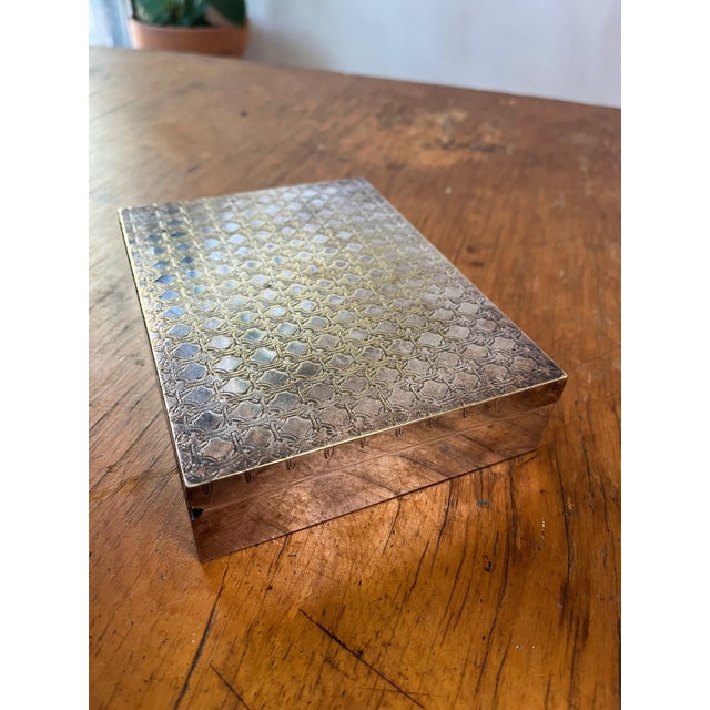Antique Hermes Silver Plated embossed card box in guilloched silver by Ravinet Denfert. I believe this item is from the...