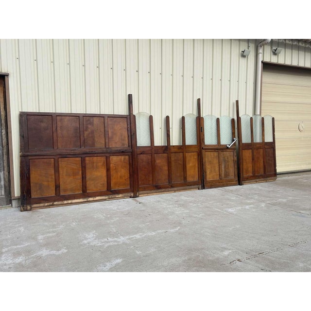 Bistro Partition in Chestnut and Plywood Panels, 1930s For Sale - Image 16 of 18